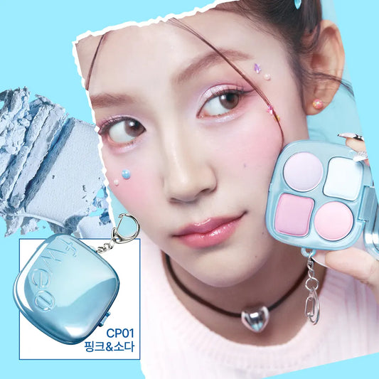 韓國fwee|迷你口袋4色腮紅盤