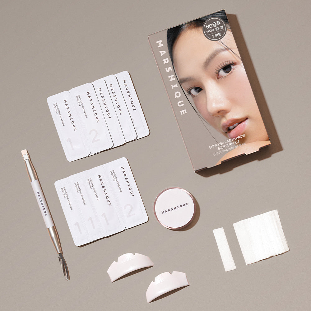 韓國MARSHIQUE｜專業級睫毛眉毛燙染組 (7次份)