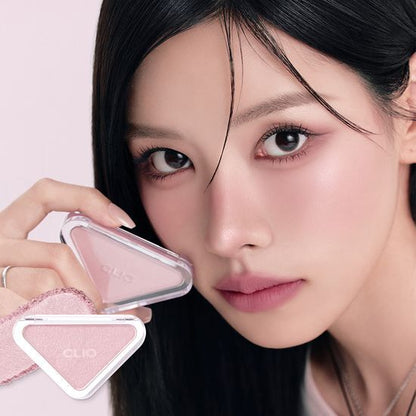 韓國CLIO｜Essential Blush Tap 單色三角胭脂（9色）