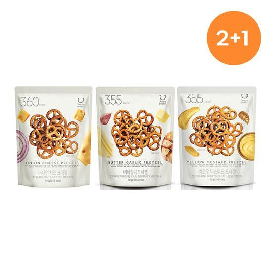 Olive Young 必買零食｜Delight Project 椒鹽脆餅（3款）