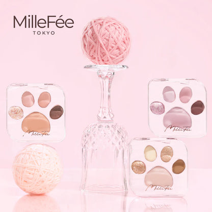 日本MilleFee｜可愛貓肉球五色眼影盤