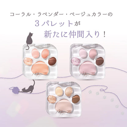 日本MilleFee｜可愛貓肉球五色眼影盤